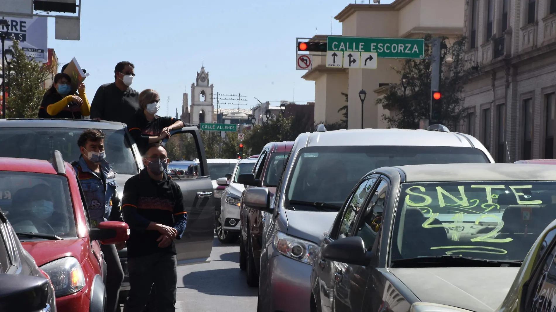 bloqueos en el centro por maestros snte (10)